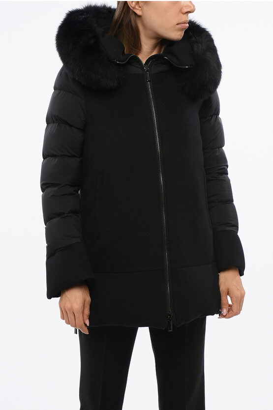 Moorer Down Fresia Jacket With Fox Fur Hood