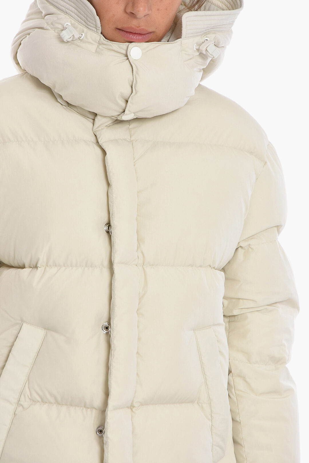 women's down jacket with removable hood