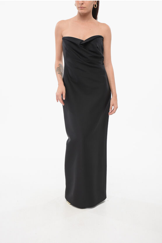 The Row Draped Bardon Bustier Dress