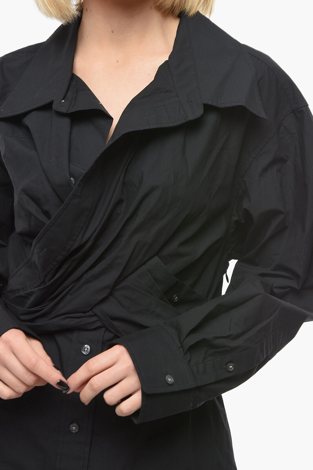 Alexander Wang Draped Mini Shirt Dress women - Glamood Outlet