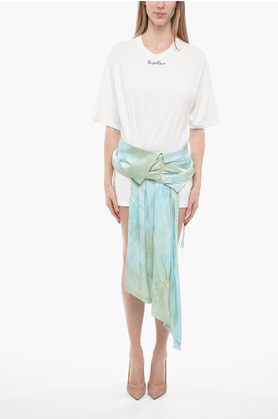 Draped Satin Skirt … - image