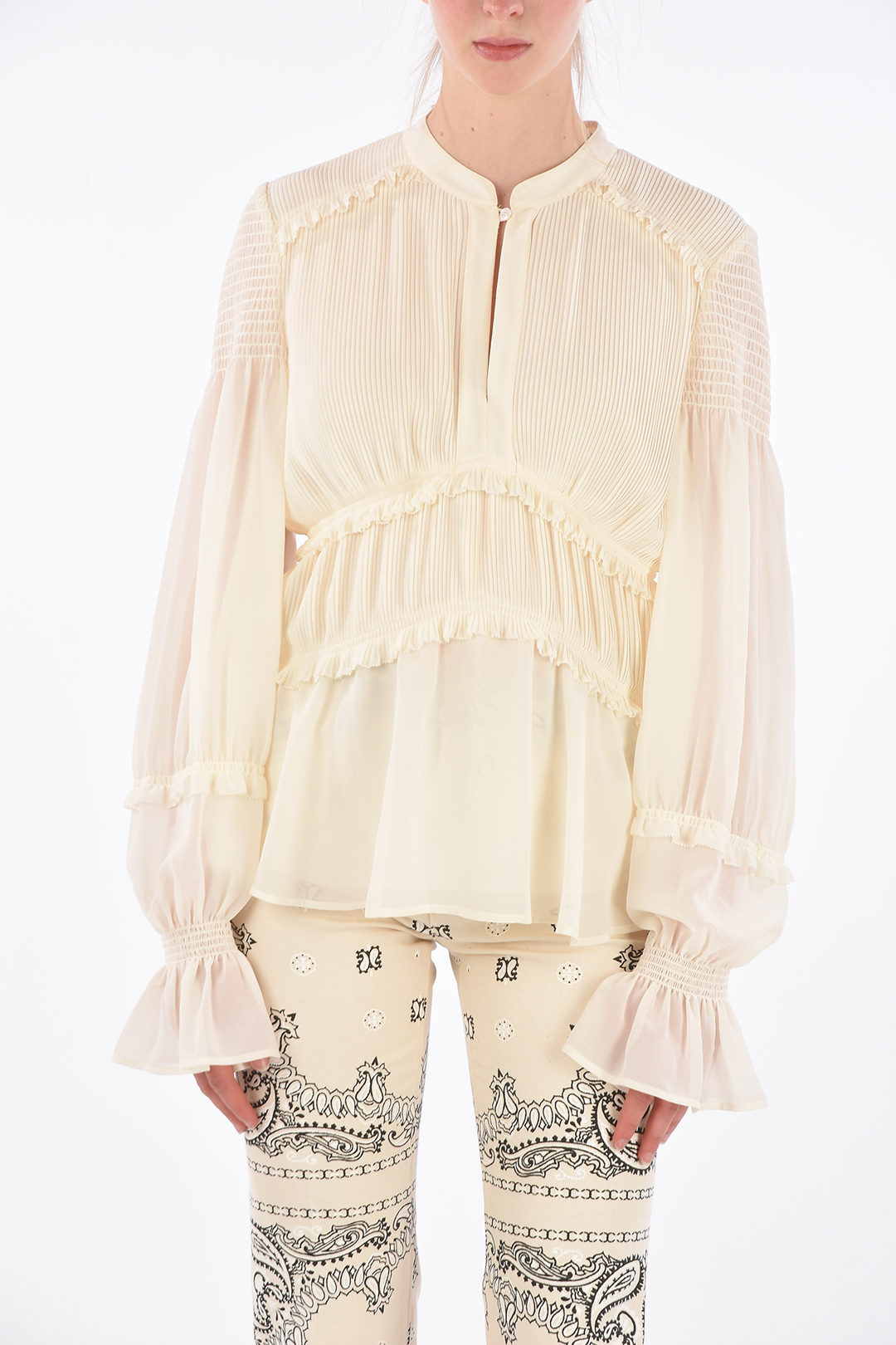 トップス bibiy stella blouse Tory Burch Draped STELLA Blouse women - Glamood Outlet
