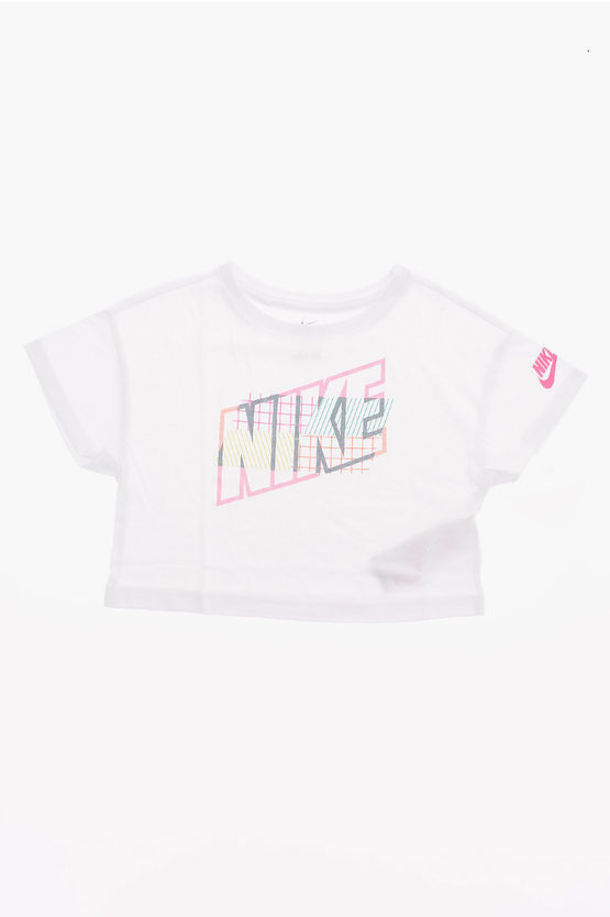 Nike Drapey Logo-print T-shirt In White
