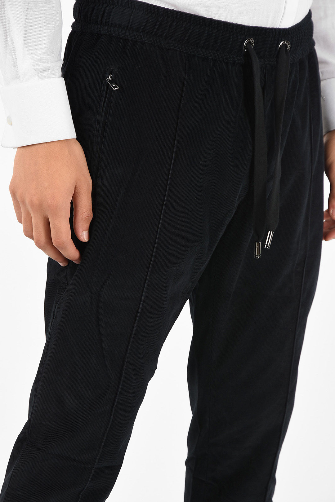 Dolce & Gabbana Drawstring corduroy pants men - Glamood Outlet