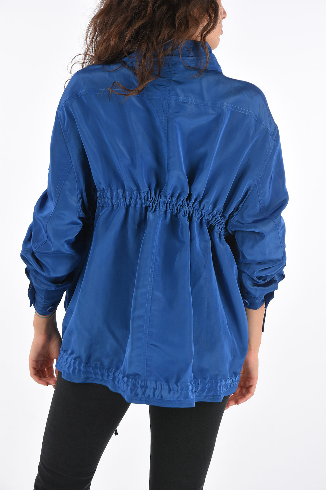 drawstring rain jacket