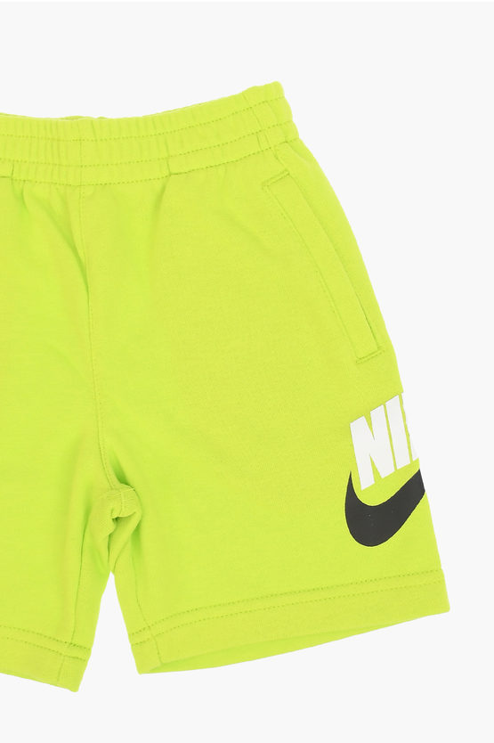 Drawstring Waist Fluo Sweatshorts