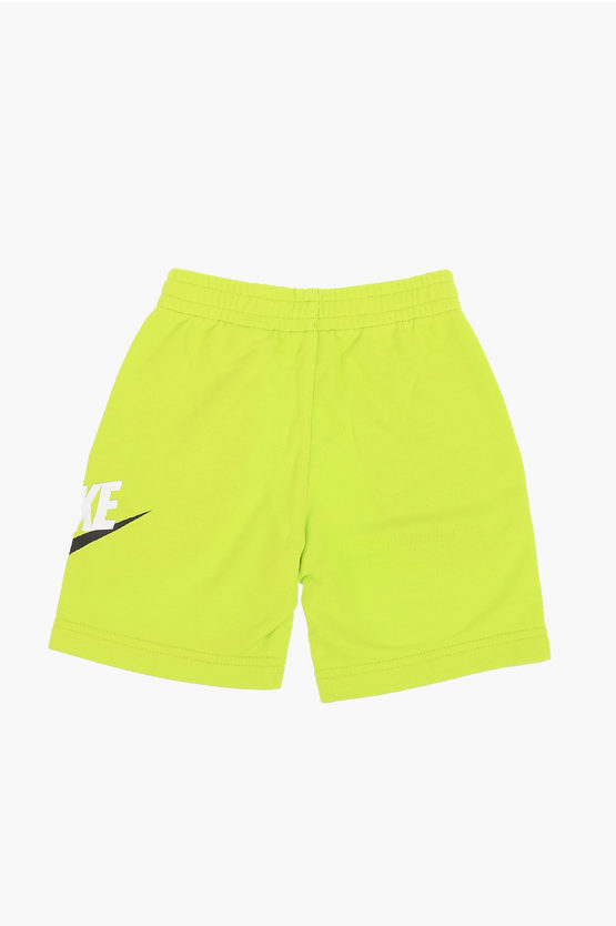 Drawstring Waist Fluo Sweatshorts