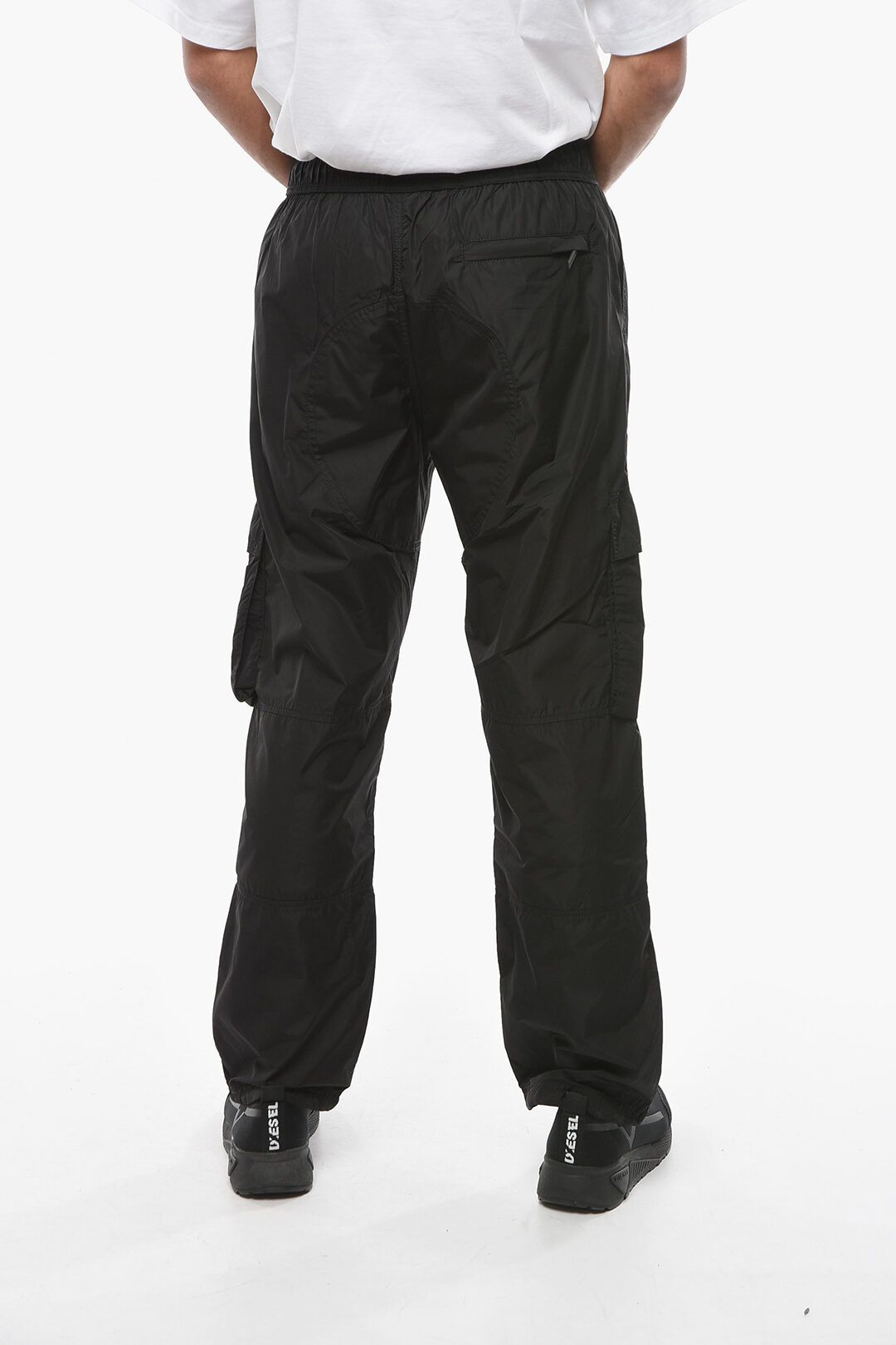 【BAON】Taha banding string nylon cargo pants BAON