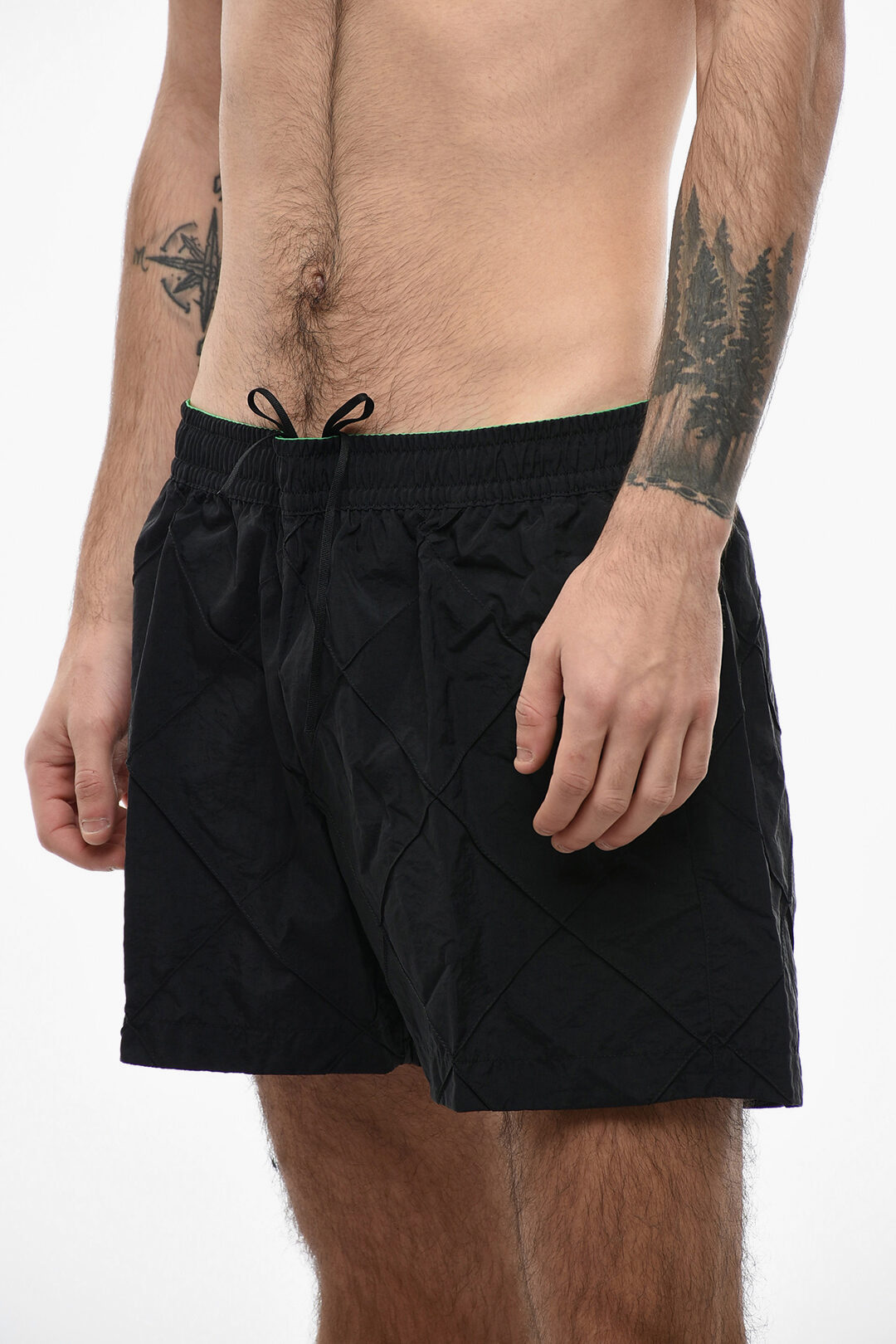 Bottega Veneta Drawstring Waist Nylon Swim Shorts men