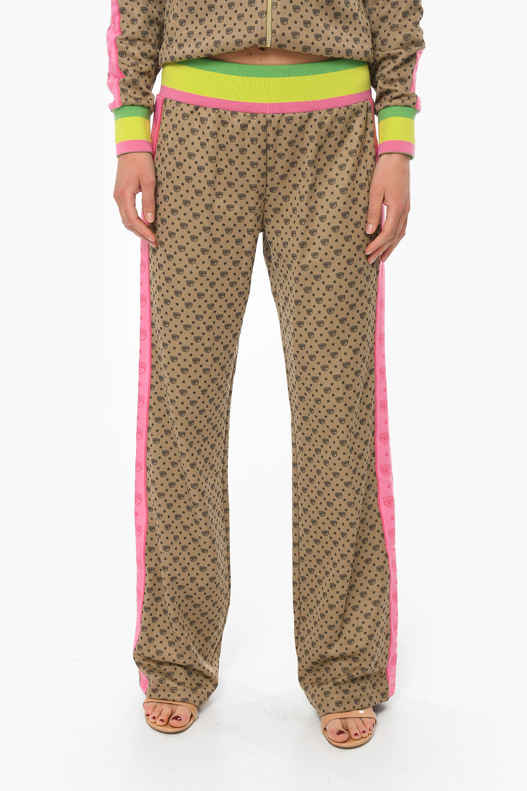 Chiara Ferragni Drawstring Waist Pants and Full Zip