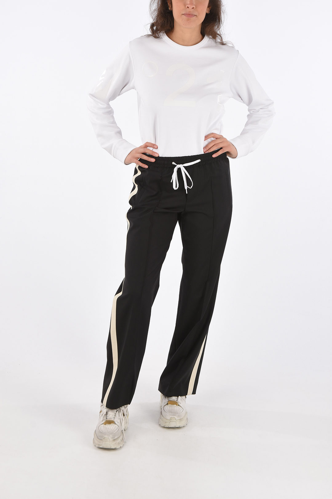 Women's Drawstring Pant with Piping