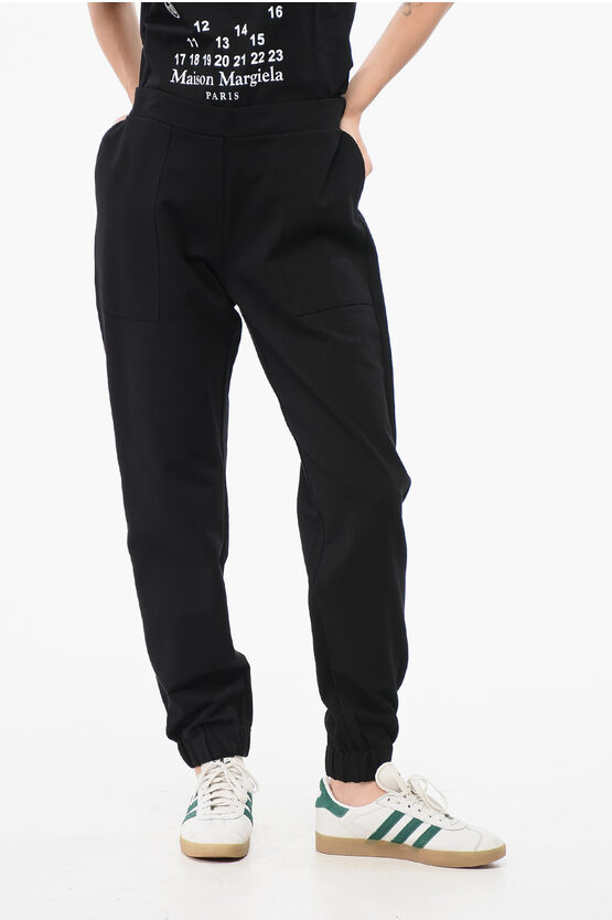 Oblo Unique Drawstring Waist Solid Color Pants