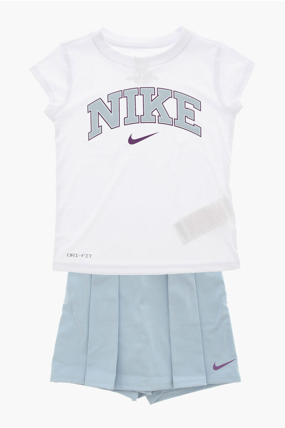 Shop Nike Dri-fit Skort And Crew-neck T-shirt Set