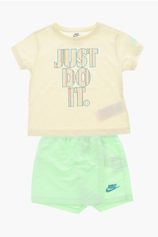 Shop Nike Dri-fit Skort And Crew-neck T-shirt Set