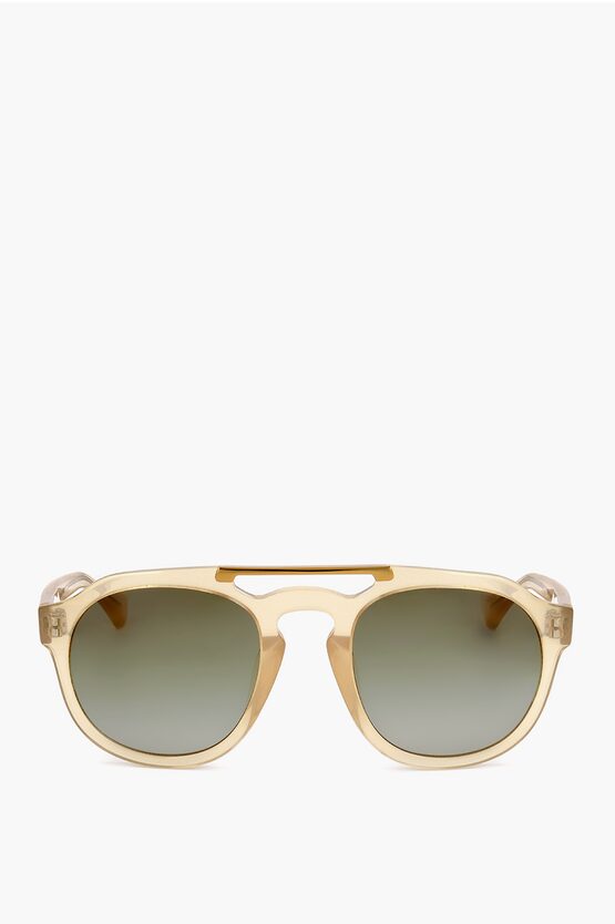 Linda Farrow Dries Van Noten Aviator Sunglasses With Metal Detail
