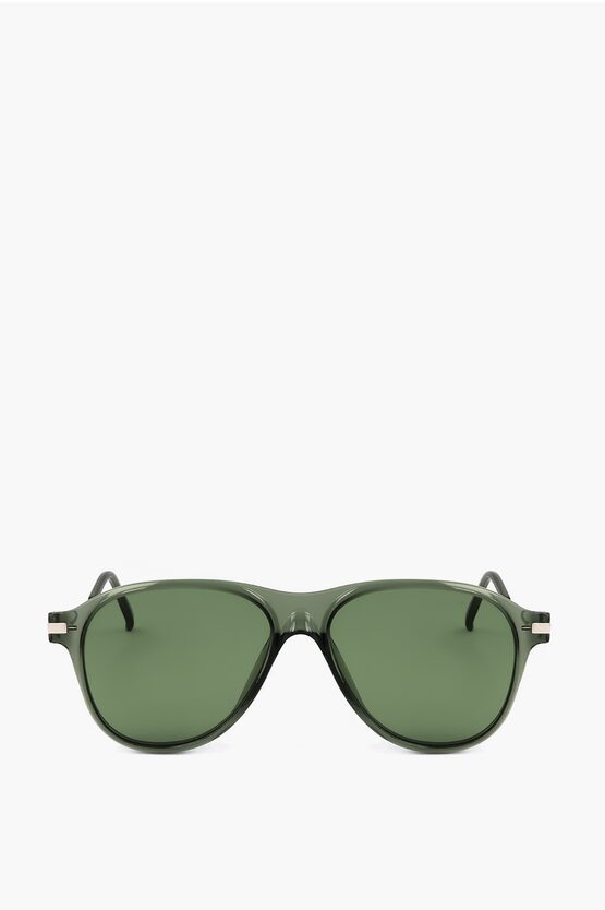 Linda Farrow Dries Van Noten Aviator Sunglasses With Ton-sur-ton Lenses