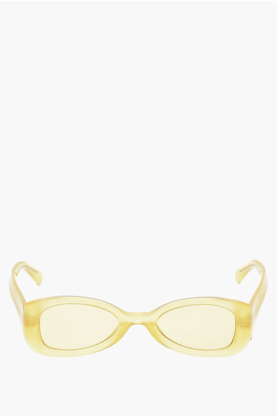 Linda Farrow Dries Van Noten Butterfly Arthur Sunglasses With Tinted Lens In Yellow