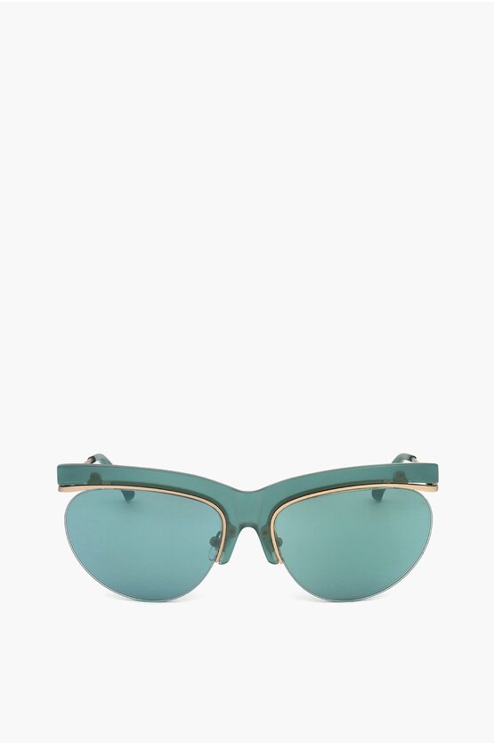 Linda Farrow Dries Van Noten Clubmaster Sunglasses With V-shaped Bridge