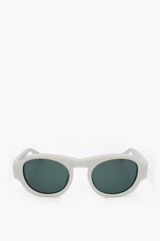 Linda Farrow Dries Van Noten Oval Sunglasses With See Through Frame