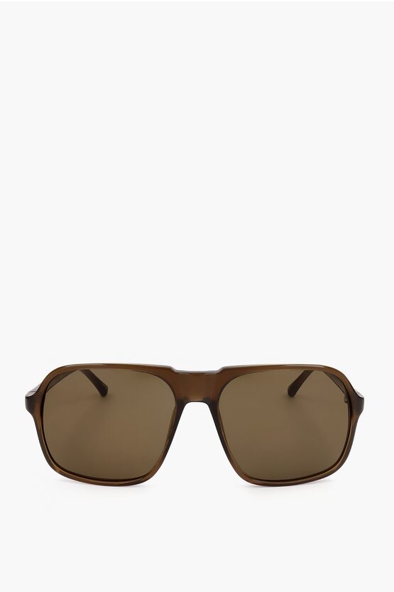 Linda Farrow Dries Van Noten Rectangular Sunglasses With Plastic Frame