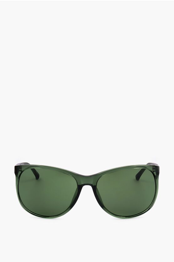 Linda Farrow Dries Van Noten Wayfarer Sunglasses With Slim Frame