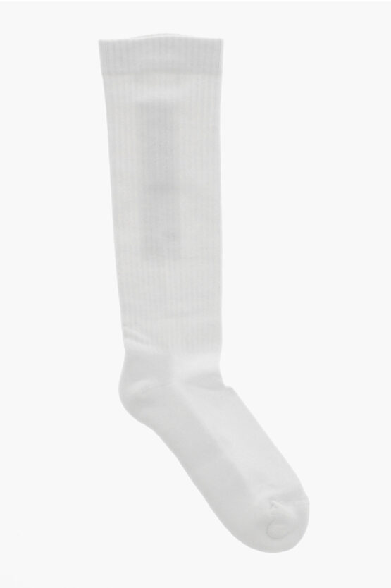 Shop Rick Owens Drksdw Solid Color Long Socks