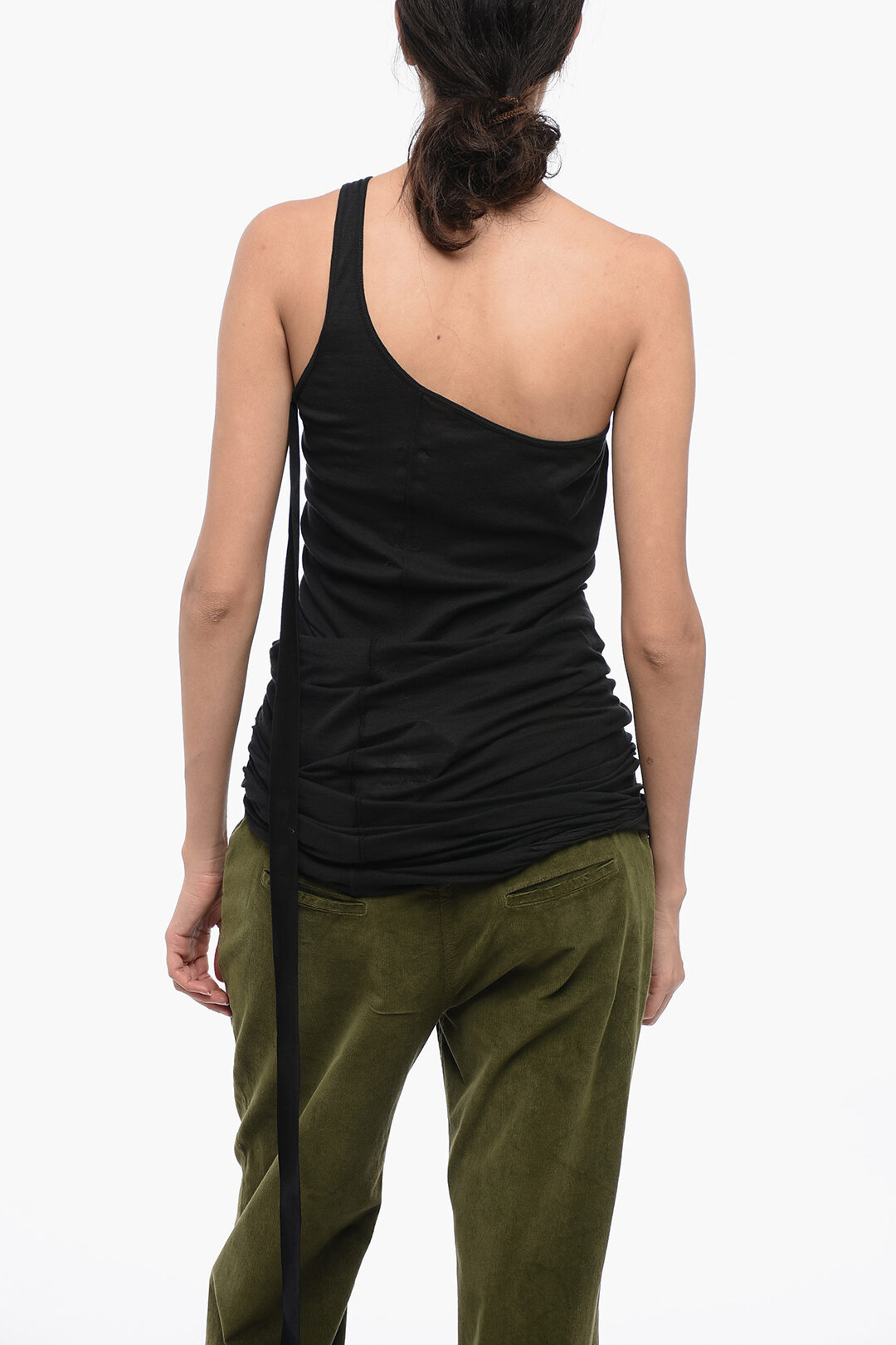 Rick Owens DRKSHDW Asymmetric Design ZIGGY BANANA Tank Top
