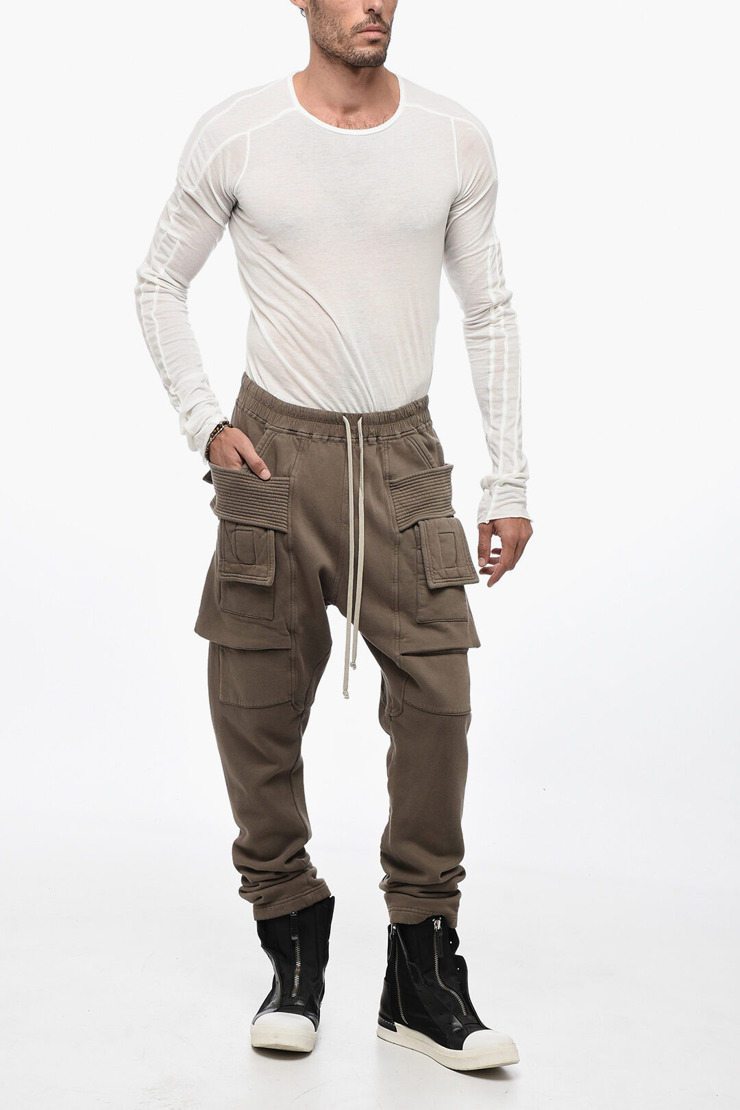Rick Owens DRKSHDW Cargo CREATCH Pants With Drawstrings men