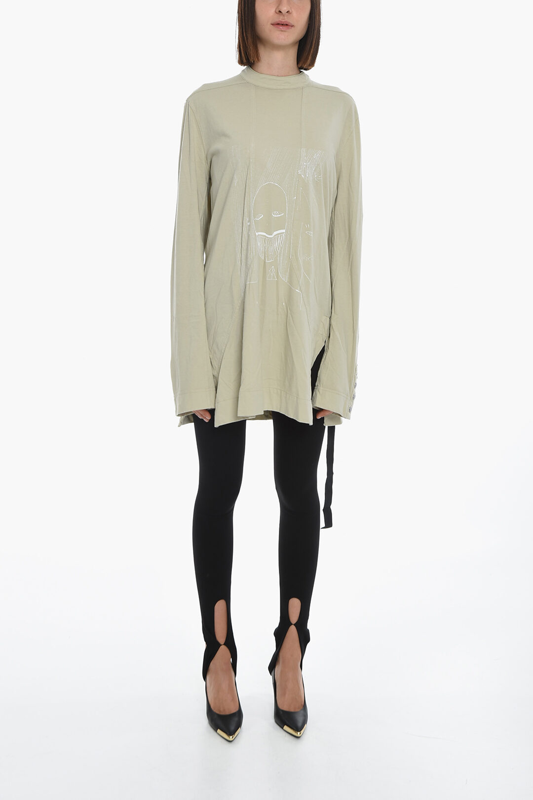 Rick Owens DRKSHDW Cotton Long-sleeved T-shirt with