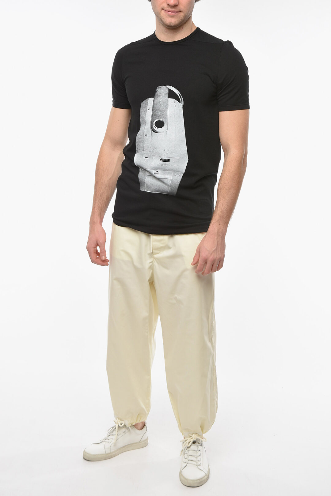 Rick Owens DRKSHDW Printed LEVEL T-shirt men - Glamood Outlet Rick Owens DRKSHDW Printed LEVEL T-shirt men - Glamood Outlet