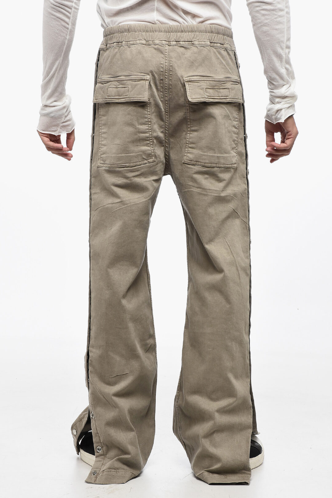 Rick Owens DRKSHDW Side Buttons PUSHER Pants With Side Rick Owens DRKSHDW Side Buttons PUSHER Pants With Side