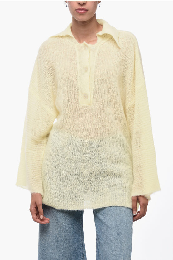 Shop Rus Dropped Shoulder Oversize Sweater With Collar