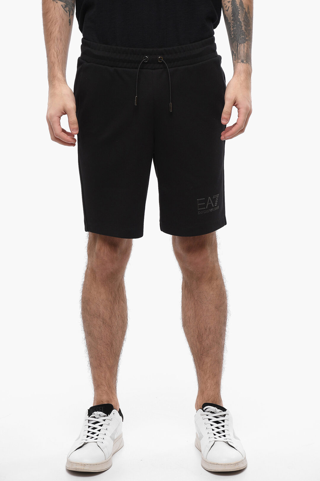 Armani EA7 EMPORIO Fleece Shorts with Tob sur ton Logo men Glamood Outlet