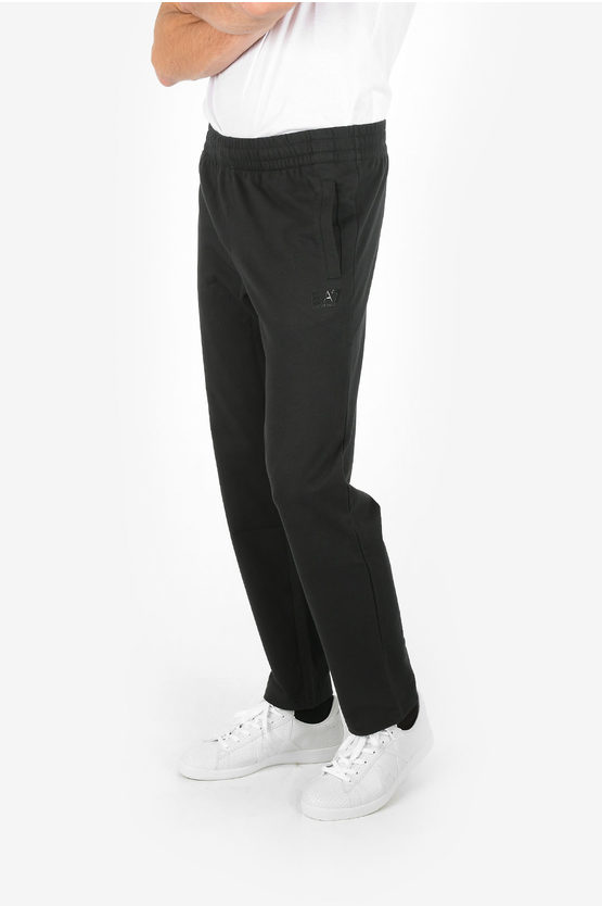 Armani Collezioni Ea7 Emporio Jogger Pants With Logo In Black