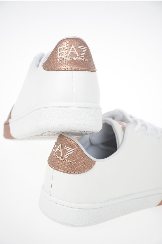 Armani EA7 EMPORIO Leather Sneakers women Glamood Outlet