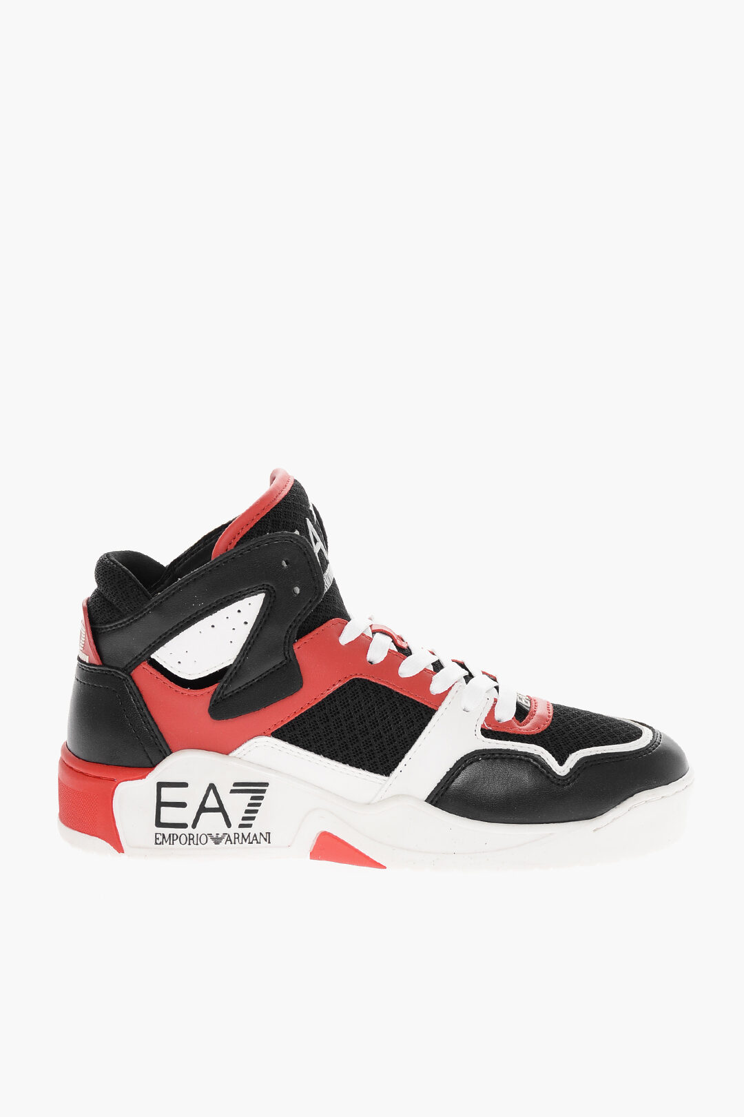 Armani EA7 High Top Sneakers With Contrasting Details men Glamood Outlet