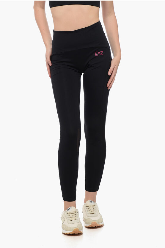 Shop Armani Collezioni Ea7 Tech Leggings With Back Pocket