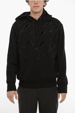 パーカー・フーディ NEIL BARRETT Men Hoodies MY72247R Y502 100N White NeIL Barrett(ニールバレット)のメンズ パーカー・フーディ 人気