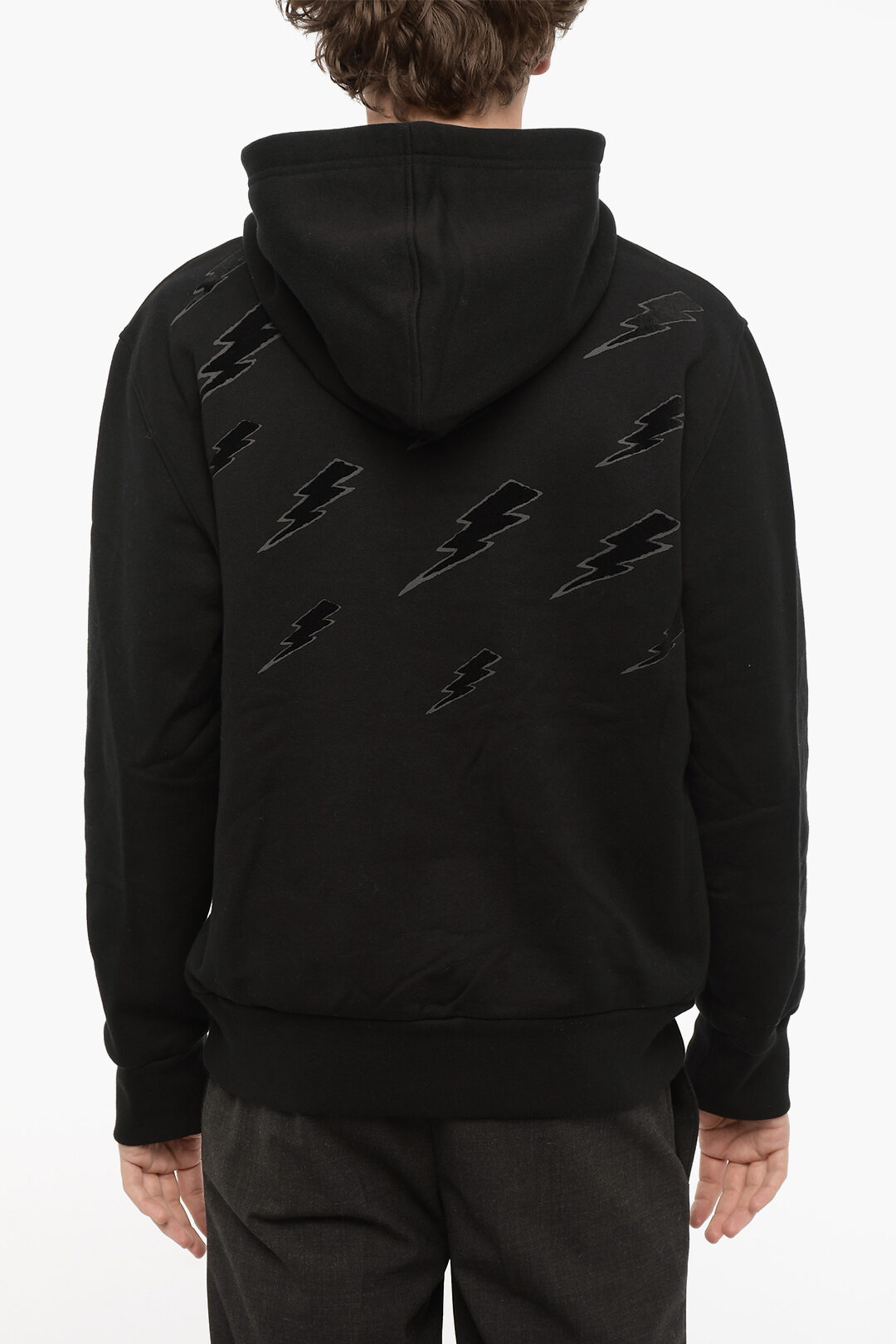 NEIL BARRETT｜SWEATSHIRTS (Easy Blouson Degrade Rain Bol Neil Barett cotton sweatshirt EASY BLOUSON DEGRADE' RAIN