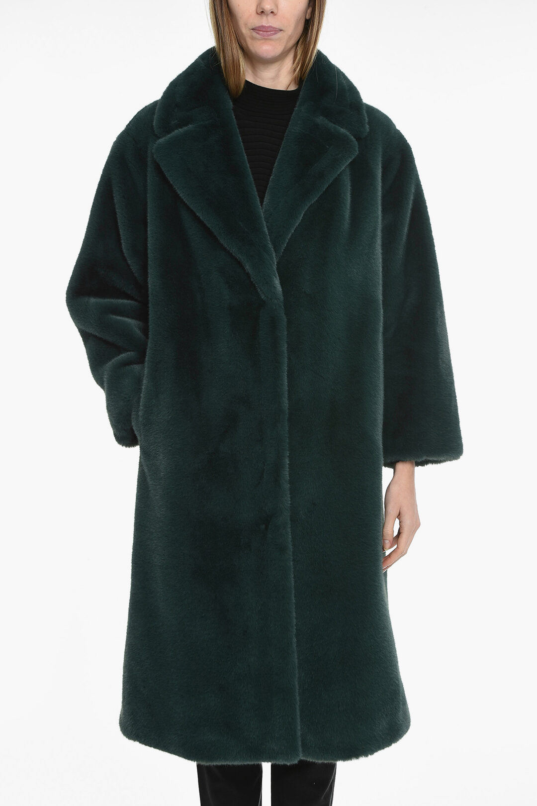 Stand Studio Eco-fur MARIA Coat with Flush Pockets women