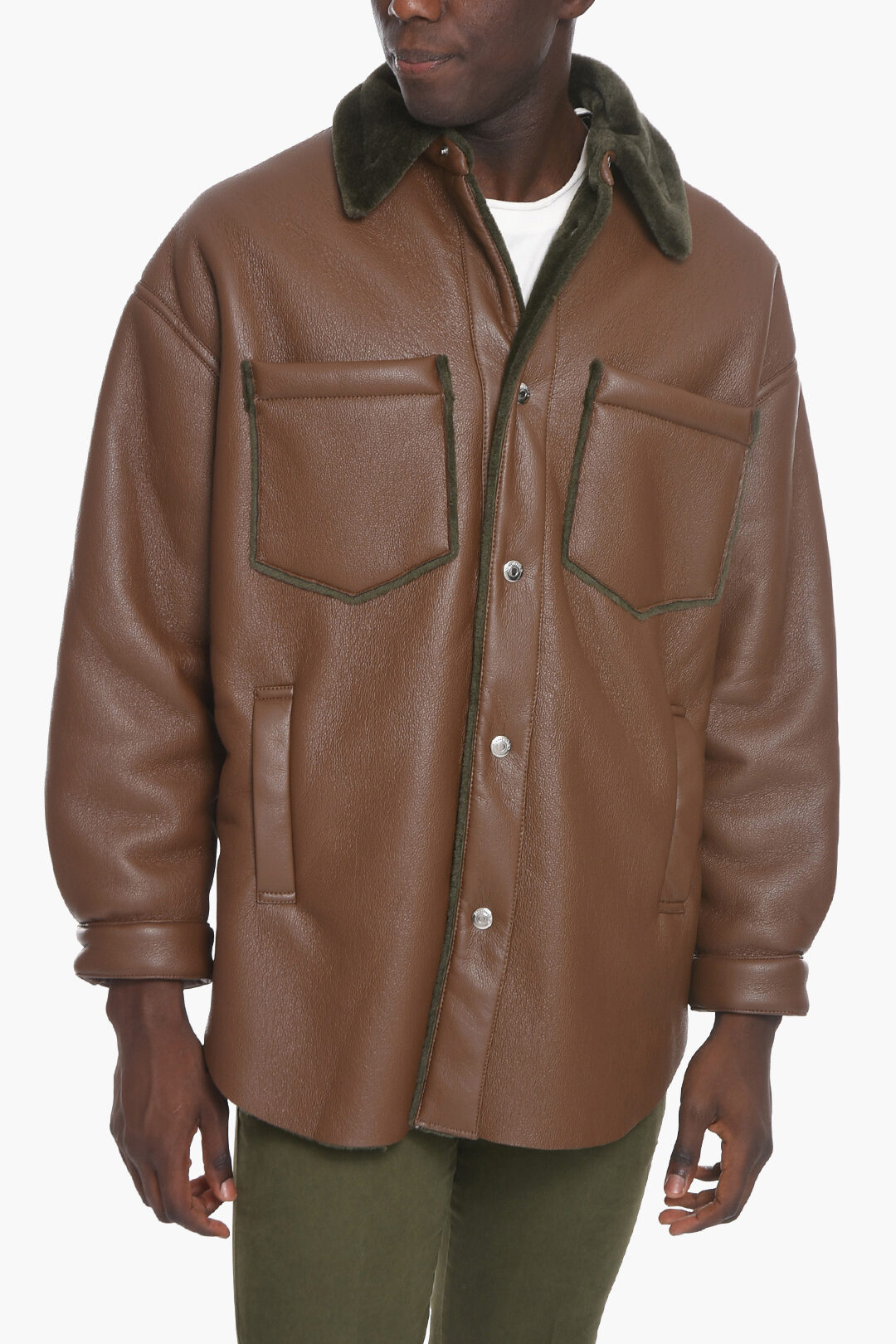 The Barnnet＊cropped eco shearling jacket The Barnnet cropped eco shearling jacket Denim jacket with