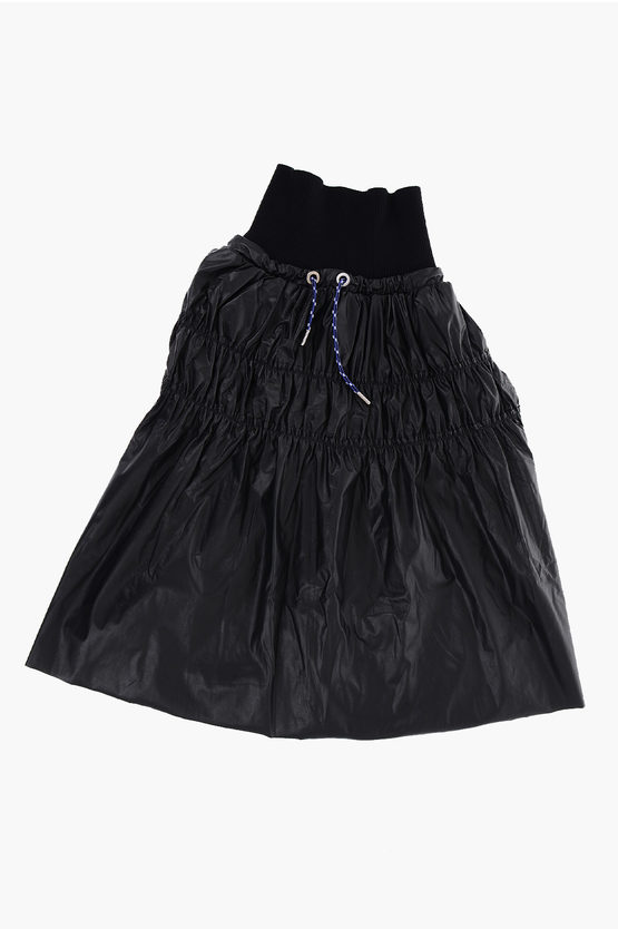 Diesel Ecoleather High Waist Glin Maxi Skirt In Black
