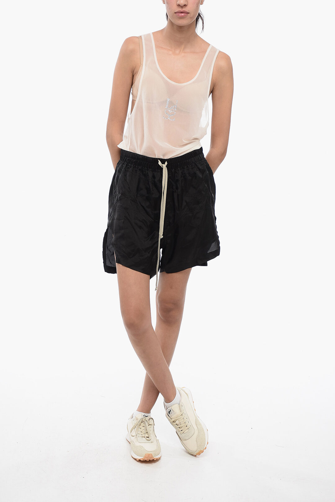 【正規店出品】RICK OWENS WOMEN RP01C5315 PENTA BOXERS SHORTS RICK OWENS PENTA BOXERS SHORTS BLACK SS23 | DOSHABURI Online