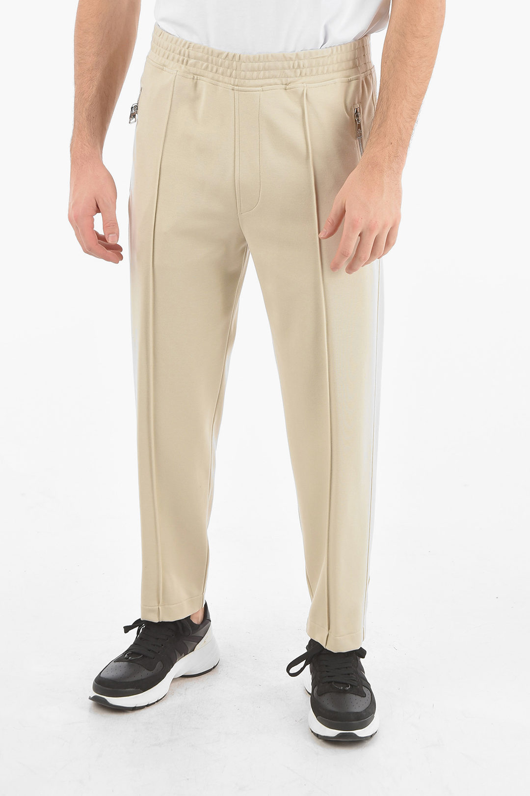 Danskin Women's Double Waistband Sweatpants - Slim Fit Active Scuba Pants With Pockets