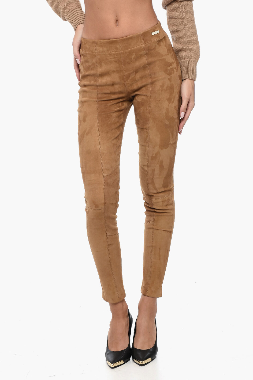 Woolrich Elastic Waistband Suede Leggings women Glamood Outlet