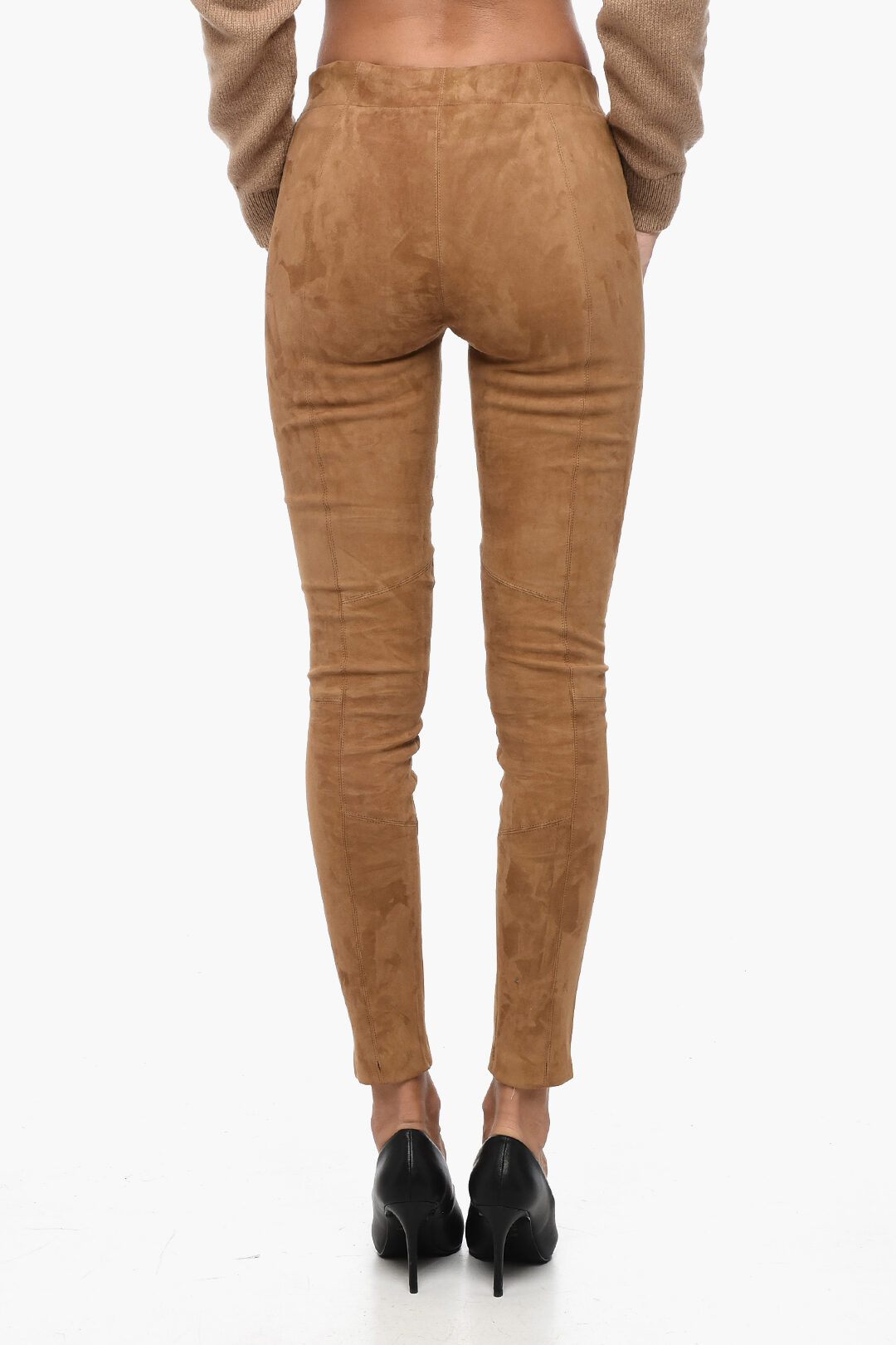 Woolrich Elastic Waistband Suede Leggings women - Glamood Outlet