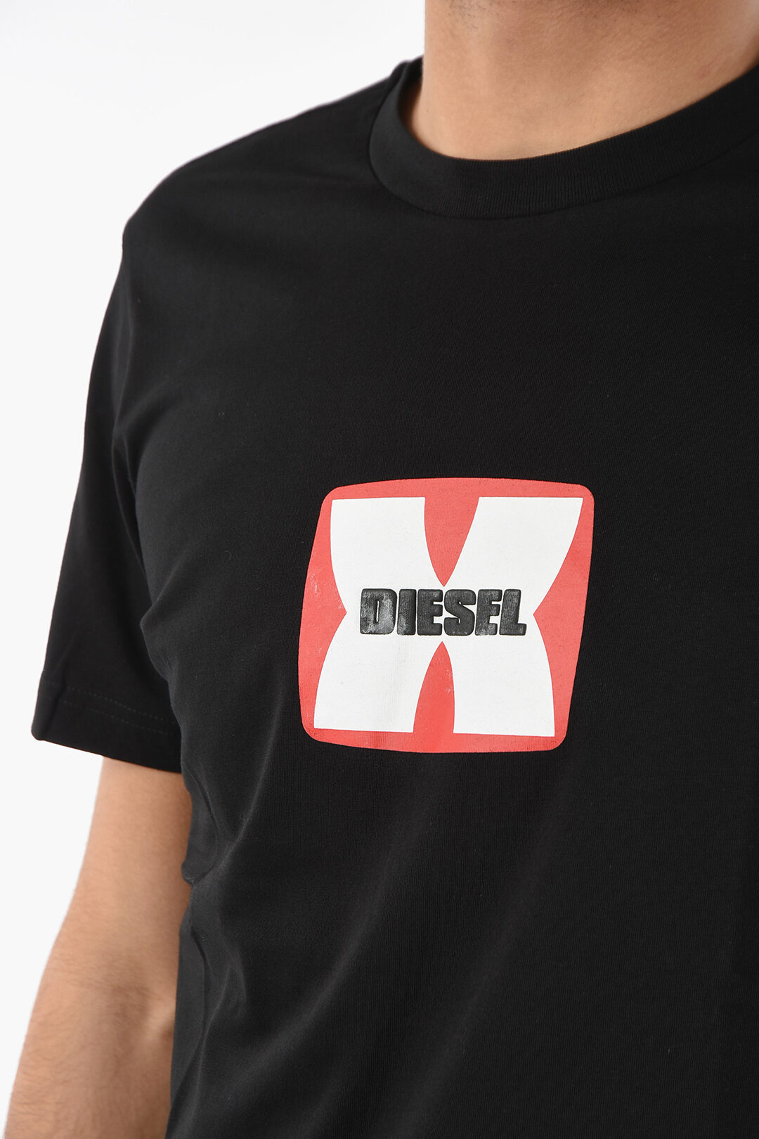 Diesel Embossed Frontal Logo T-DIEGOR-K47 Crew-neck T-shirt