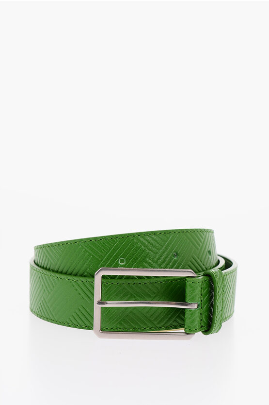 Bottega Veneta Embossed Leather DEBOSSED Belt men - Glamood Outlet