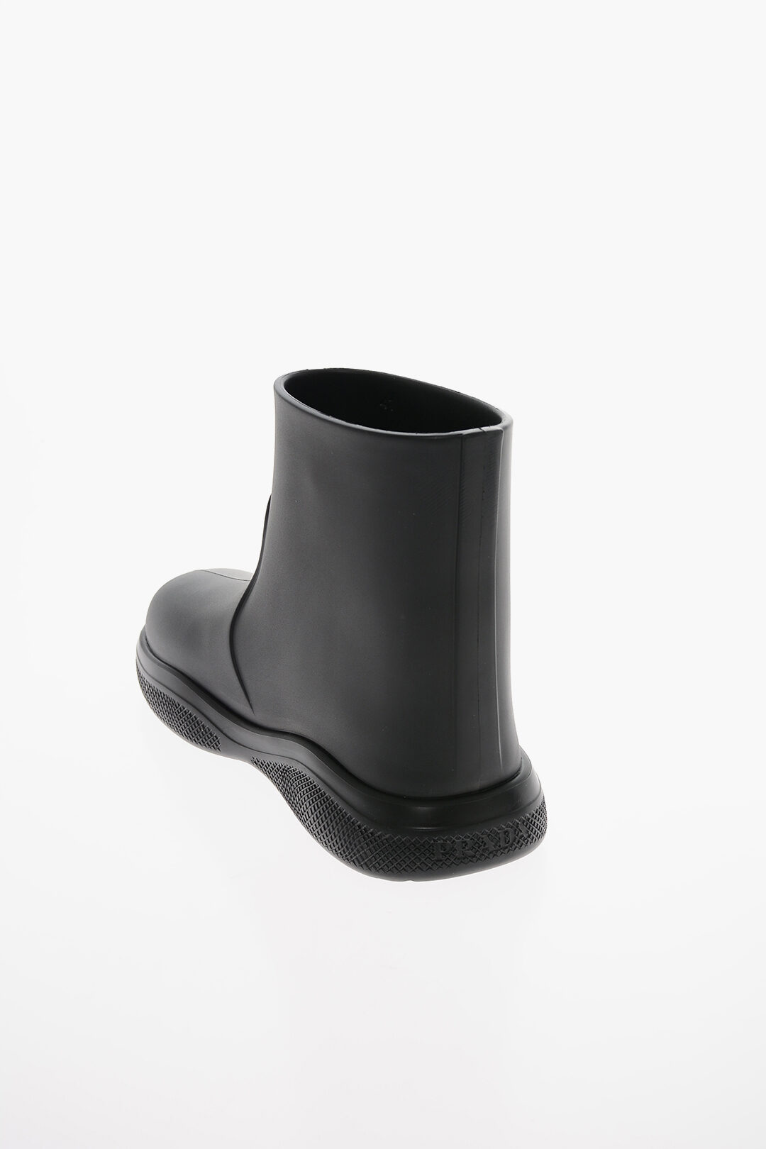 Prada Women's Logo Rubber Booties