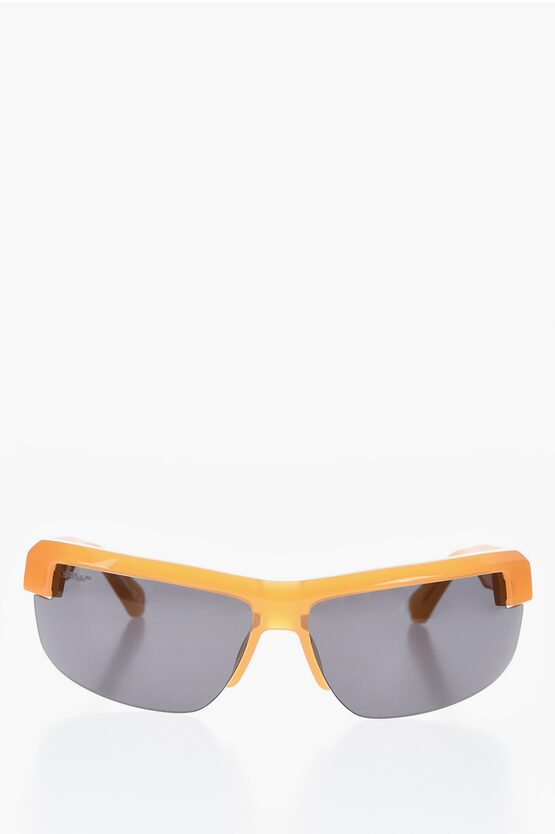 Off-white Embossed Monogram Toledo Biker Sunglasses In Yellow
